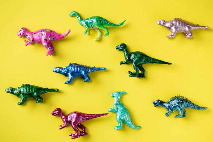 assorted dinosaur figures